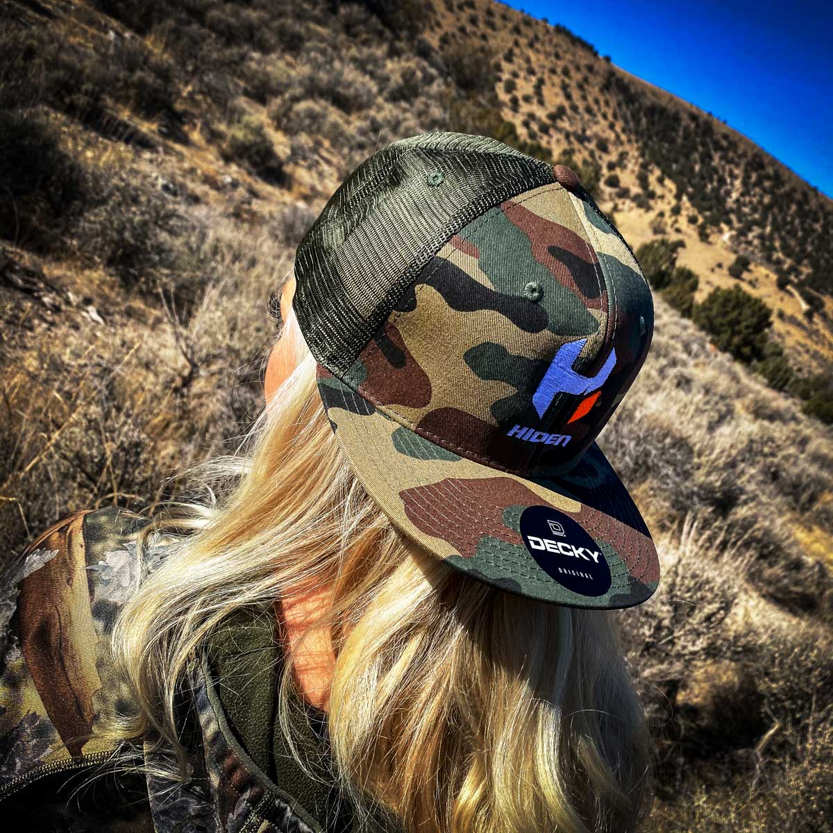 Camo Flat Bill Hat 